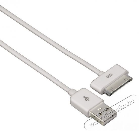 Hama Adatkábel USB Apple iPhone 3G, 3GS, 4, 4S, iPod, fehér - 115099 Mobil / Kommunikáció / Smart - Mobiltelefon kiegészítő / tok - Kábel / átalakító - 259527