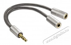 Hama Elosztó adapter 3,5mm Jack AluLine - 80857 Tv kiegészítők - Kábel / csatlakozó - 3,5mm Jack kábel - 259549