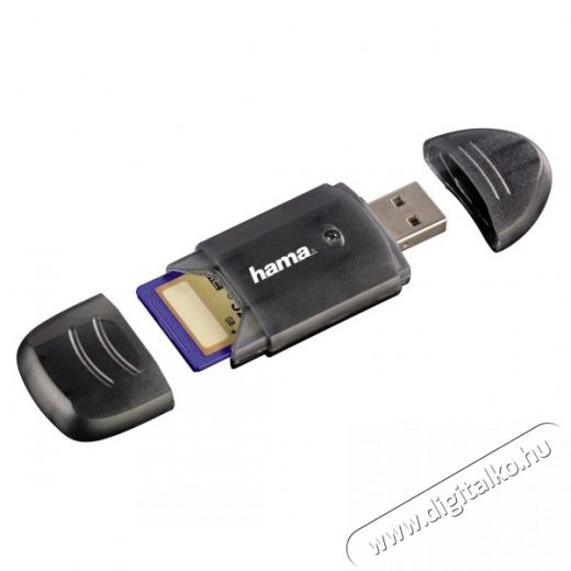 Hama Kompakt kártyaolvasó 6 az 1-ben fekete - 114731 Memória kártya / Pendrive - Kártya olvasó - 258369