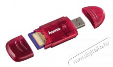 Hama Kompakt kártyaolvasó 6 az 1-ben piros - 114729 Memória kártya / Pendrive - Kártya olvasó - 258367