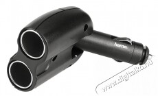 Hama Szivargyújtó elosztó 2 felé, 180 fok - 88436 Autóhifi / Autó felszerelés - Autós töltő / szivargyújtó adapter - 259655