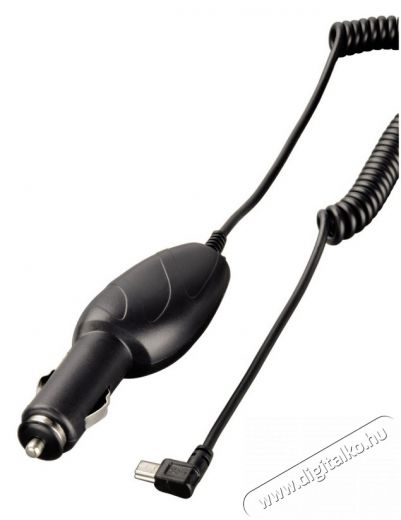 Hama Szivargyújtó töltő mini USB 90 fok 1000 mA - 93732 Autóhifi / Autó felszerelés - Autós töltő / szivargyújtó adapter - 259667
