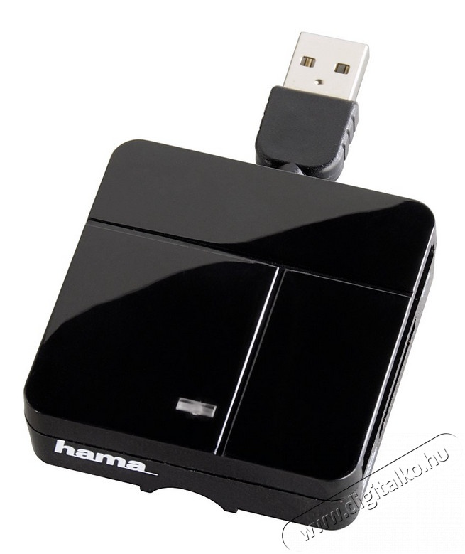 Hama Univerzális kártyaolvasó USB 2.0 All in One fekete - 94124 Memória kártya / Pendrive - Kártya olvasó - 258361