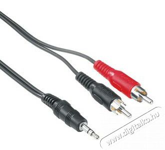 Hama 3,5mm Jack sztereo - 2RCA összekötő kábel 2m - 48913 Tv kiegészítők - Kábel / csatlakozó - Jack-RCA kábel - 293601