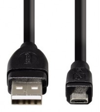 Hama Micro USB adatkábel 3m, fekete - 54589 Tv kiegészítők - Kábel / csatlakozó - USB kábel - 288140
