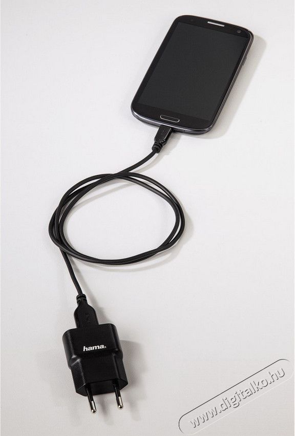 Hama Flexi-Slim micro USB adatkábel 0,75m, fekete - 135700 Fotó-Videó kiegészítők - Kábel - USB kábel - 288248