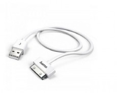 Hama iPhone/iPad 30 pin USB adatkábel 1 m (173642) - fehér Mobil / Kommunikáció / Smart - Mobiltelefon kiegészítő / tok - Kábel / átalakító - 321621
