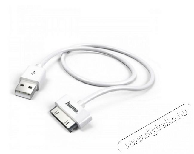 Hama iPhone/iPad 30 pin USB adatkábel 1 m (173642) - fehér Mobil / Kommunikáció / Smart - Mobiltelefon kiegészítő / tok - Kábel / átalakító - 321621