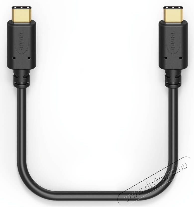 Hama USB TYPE-C/USB TYPE-C adatkábel (178392) Mobil / Kommunikáció / Smart - Mobiltelefon kiegészítő / tok - Kábel / átalakító - 335509