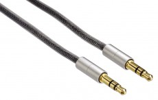 Hama Aluline 3,5mm Jack összekötőkábel 0,5m (115933) Tv kiegészítők - Kábel / csatlakozó - 3,5mm Jack kábel - 315323