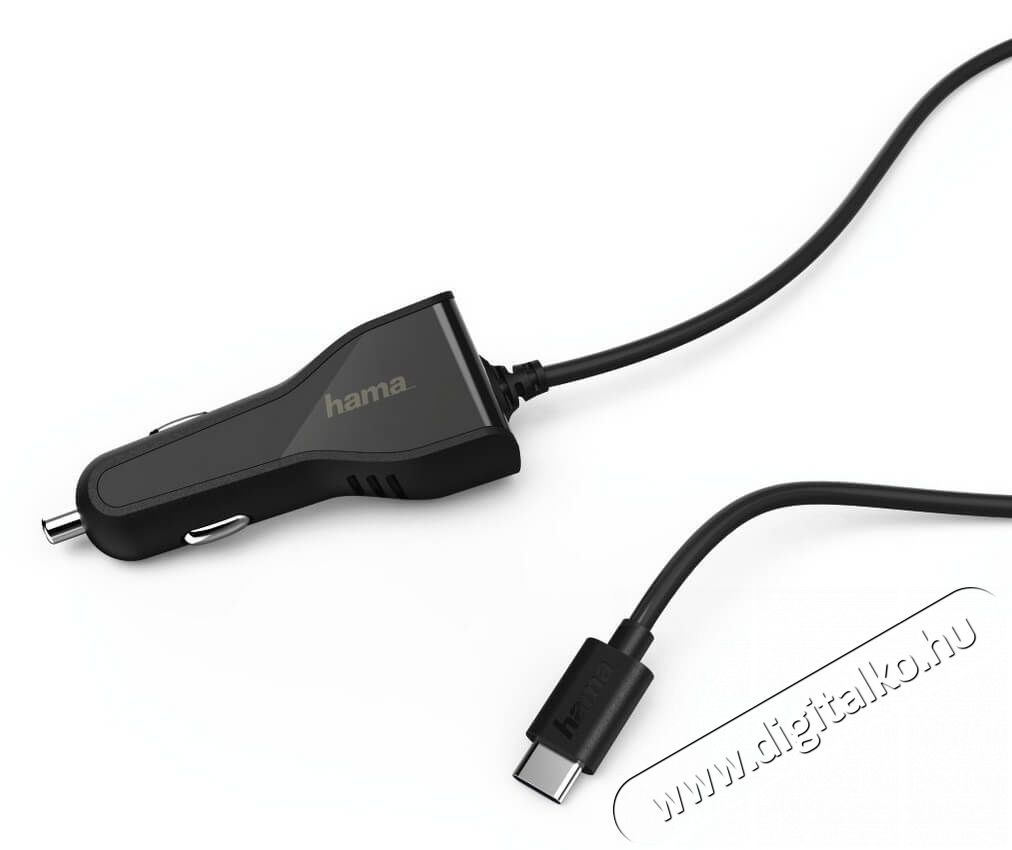 Hama USB-C autós töltő (178310) Mobil / Kommunikáció / Smart - Mobiltelefon kiegészítő / tok - Hálózati-, autós töltő - 347236