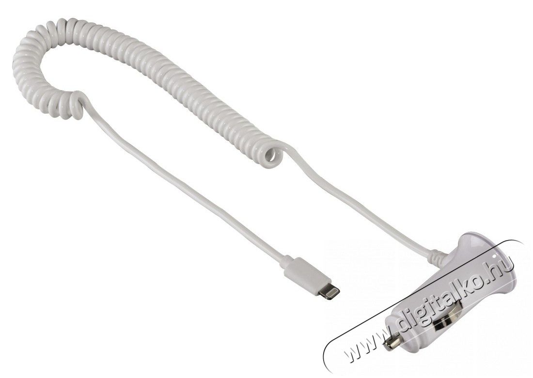 Hama Lightning Autós töltő iphone 5 (mfi), fehér - 102096 Mobil / Kommunikáció / Smart - Tablet / E-book kiegészítő, tok - Hálózati-, autós töltő - 275594