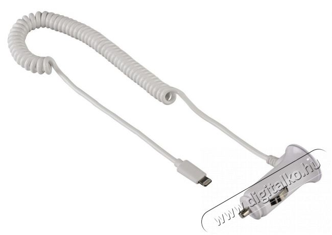Hama Lightning Autós töltő iphone 5 (mfi), fehér - 102096 Mobil / Kommunikáció / Smart - Tablet / E-book kiegészítő, tok - Hálózati-, autós töltő - 275594