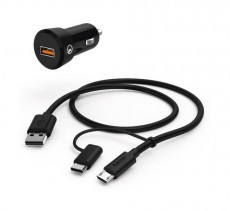Hama autós töltő szett 19.5W (182551) Mobil / Kommunikáció / Smart - Mobiltelefon kiegészítő / tok - Hálózati-, autós töltő - 347441