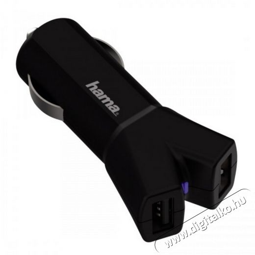 Hama Color Line aut&oacute;s dupla USB t&ouml;ltő 3400mA, fekete - 80550 Aut&oacute;hifi / Aut&oacute; felszerel&eacute;s - Aut&oacute;s t&ouml;ltő / szivargy&uacute;jt&oacute; adapter - 298210