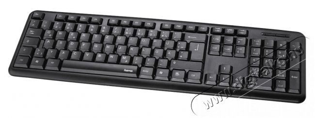 Hama Verano USB billentyűzet - fekete (182660) Iroda és számítástechnika - Billentyűzet / billentyűzet szett - Vezetékes - 346203