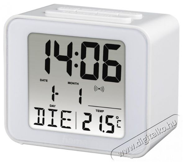 Hama ÉBRESZTŐ ÓRA CUBE FEHÉR Újdonságok - Új termékek - 346204