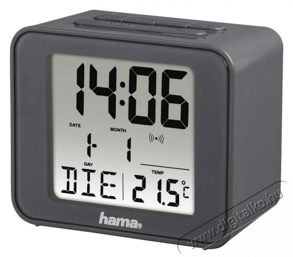 Hama ÉBRESZTŐ ÓRA CUBE SZÜRKE Újdonságok - Új termékek - 346206