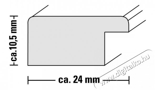 Hama Bahia fa keret 13X18, bordó - 125608 Háztartás / Otthon / Kültér - Lakásfelszerelés - Képkeret / képtartó - 298492