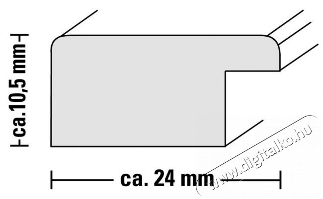 Hama Bahia fa keret 15X20, bordó - 125609 Háztartás / Otthon / Kültér - Lakásfelszerelés - Képkeret / képtartó - 298493