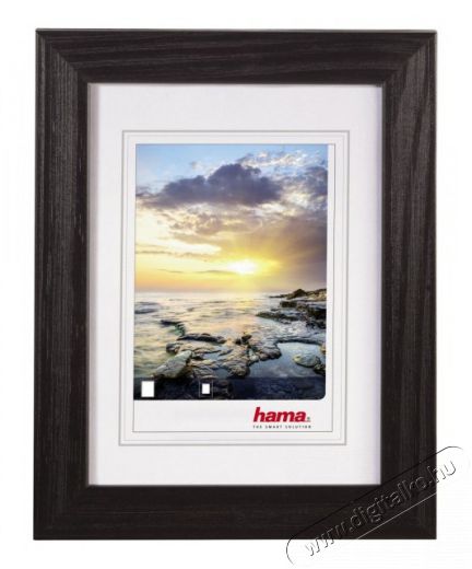 Hama Bahia fa keret 13X18, sötétbarna - 125603 Háztartás / Otthon / Kültér - Lakásfelszerelés - Képkeret / képtartó - 298487