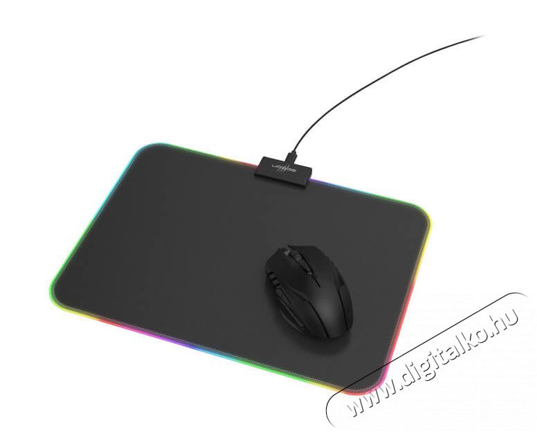 Hama uRage Rag Illum RGB Gamer egérpad (113795) Iroda és számítástechnika - Egér - Egérpad - 349901