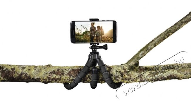 Hama Flex 26 cm midi állvány - fekete (4613) Mobil / Kommunikáció / Smart - Mobiltelefon kiegészítő / tok - Tartó / rögzítő / állvány - 340084