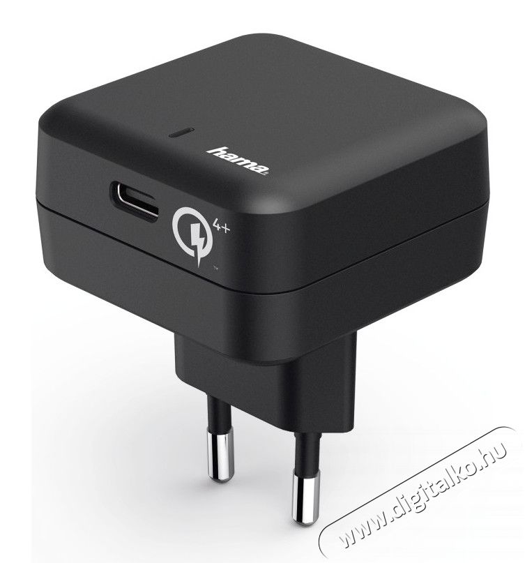 Hama HÁLÓZATI TÖLTŐ USB QUALCOMM QC 4.0, USB TYPE-C Mobil / Kommunikáció / Smart - Mobiltelefon kiegészítő / tok - Hálózati-, autós töltő - 345268
