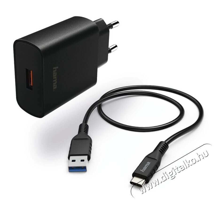 Hama USB Type-C Hálózati töltő (178393) Mobil / Kommunikáció / Smart - Mobiltelefon kiegészítő / tok - Hálózati-, autós töltő - 330682