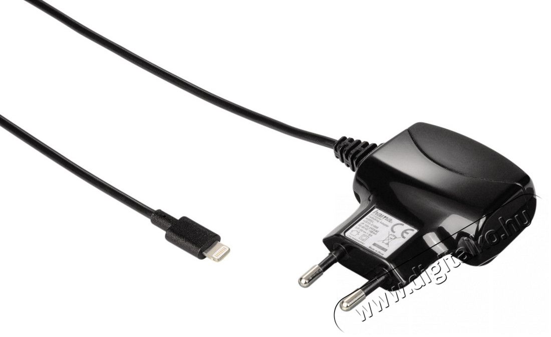 Hama Lightning Hálózati töltő iphone 5 (mfi), fekete - 102091 Mobil / Kommunikáció / Smart - Tablet / E-book kiegészítő, tok - Hálózati-, autós töltő - 275593