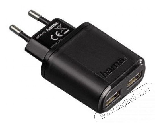 Hama Auto Detect hálózati töltő dupla USB 2,1A - 123535 Mobil / Kommunikáció / Smart - Mobiltelefon kiegészítő / tok - Hálózati-, autós töltő - 292037