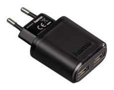 Hama Auto Detect hálózati töltő dupla USB 2,1A - 123535 Mobil / Kommunikáció / Smart - Mobiltelefon kiegészítő / tok - Hálózati-, autós töltő - 292037