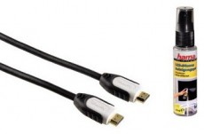 Hama HDMI Kábel 1,5m + Tisztítógél 30ml szett - 56595 Tv kiegészítők - Kábel / csatlakozó - Hdmi kábel - 279283