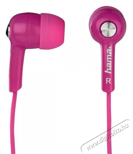 Hama HK2103 fülhallgató, pink - 122727 Audio-Video / Hifi / Multimédia - Fül és Fejhallgatók - Fülhallgató - 293624