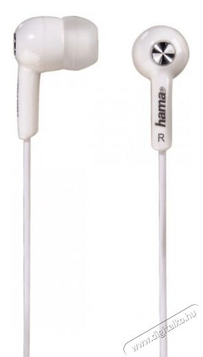 Hama HK2114 fülhallgató mikrofon, fehér - 122689 Audio-Video / Hifi / Multimédia - Fül és Fejhallgatók - Fülhallgató mikrofonnal / headset - 288270