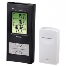 Hama EWS-165 időjárás állomás, fekete - 92659 Háztartás / Otthon / Kültér - Lakásfelszerelés - Időjárás állomás - 287029
