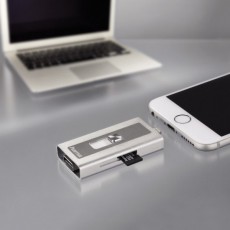 Hama Move Data Lightning+ USB kártyaolvasó, ezüst - 124153 Memória kártya / Pendrive - Kártya olvasó - 299170
