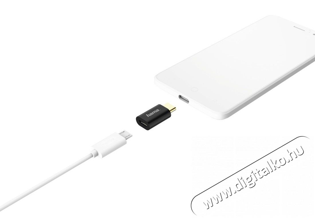 Hama Micro USB - Type-C USB adapter (178399) Mobil / Kommunikáció / Smart - Mobiltelefon kiegészítő / tok - Kábel / átalakító - 315411