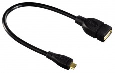 Hama Micro USB - OTG adapter 0,15m (115911) - fekete Mobil / Kommunikáció / Smart - Mobiltelefon kiegészítő / tok - Kábel / átalakító - 315413