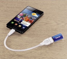 Hama Micro USB-OTG adapter, fehér - 54518 Mobil / Kommunikáció / Smart - Mobiltelefon kiegészítő / tok - Kábel / átalakító - 293621