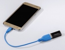 Hama Micro USB - OTG adapter 0,15m (135705) - kék Mobil / Kommunikáció / Smart - Mobiltelefon kiegészítő / tok - Kábel / átalakító - 315414