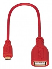 Hama Micro USB-OTG adapter (135707) - piros Mobil / Kommunikáció / Smart - Mobiltelefon kiegészítő / tok - Kábel / átalakító - 319853