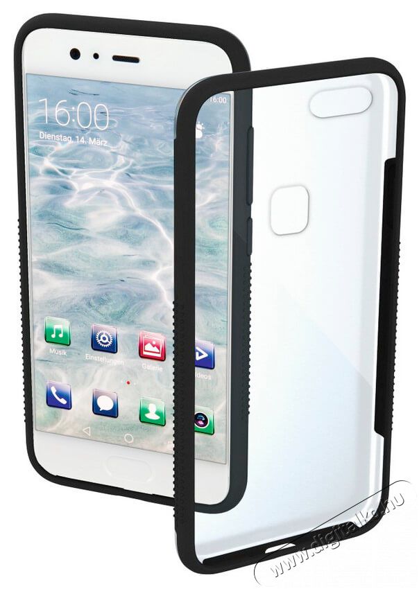 Hama Frame Huawei P10 Lite hátlap tok (182746) - fekete Mobil / Kommunikáció / Smart - Mobiltelefon kiegészítő / tok - Tok / hátlap - 336450