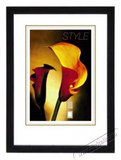 Hama Lindau Műanyag keret 13x18, fekete - 100596 Háztartás / Otthon / Kültér - Lakásfelszerelés - Képkeret / képtartó - 279258