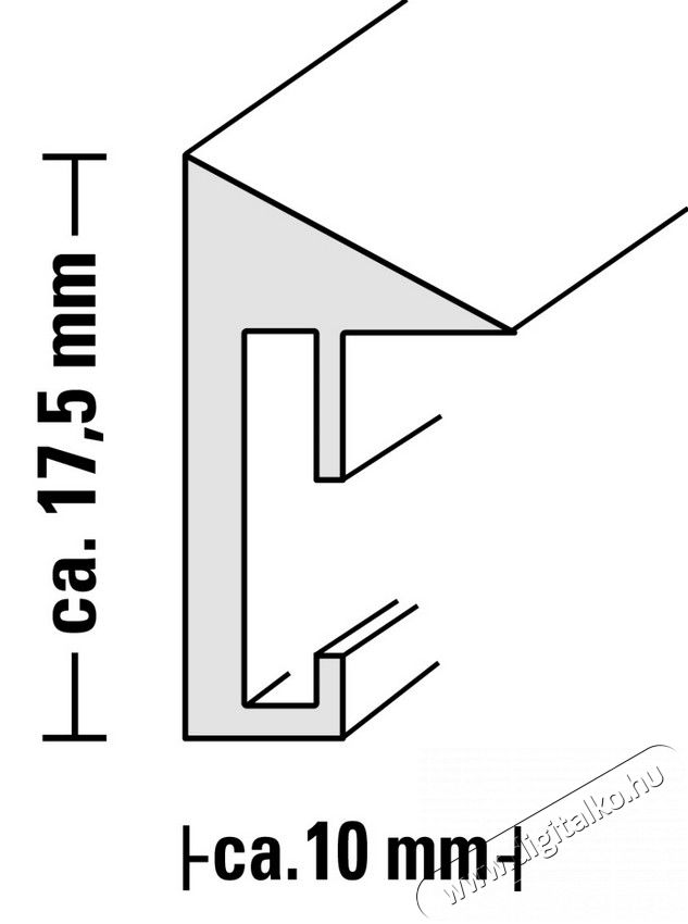 Hama Santa Cruz műanyag keret 20X30 (114424) - kék Háztartás / Otthon / Kültér - Lakásfelszerelés - Képkeret / képtartó - 335548