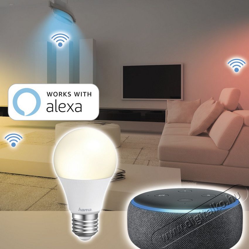 Hama OKOS WIFI LED IZZÓ E27 FEHÉR 10W (176584) Egyéb - Nem forgalmazzuk ! - 369957