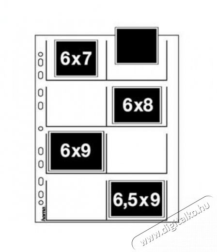 Hama 6X7-9/A4 25 lapos negatívtartó - 2040 Fotó-Videó kiegészítők - Egyéb fotó-videó kiegészítő - Fénykép, negatívtartó - 287117