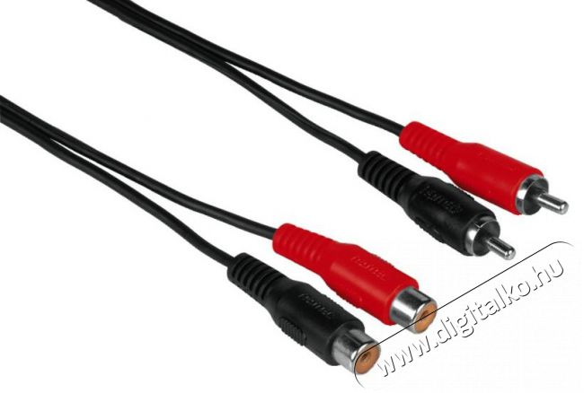 Hama 2RCA-2RCA hosszabbító kábel 1,5m - 43245 Tv kiegészítők - Kábel / csatlakozó - RCA kábel - 293609
