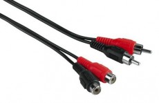 Hama 2RCA-2RCA hosszabbító kábel 2,5m - 43246 Tv kiegészítők - Kábel / csatlakozó - RCA kábel - 293743