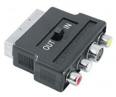 Hama AV adapter Scart-3RCA+SVHS, kapcsolható (42357) Tv kiegészítők - Kábel / csatlakozó - Csatlakozó / elosztó / átalakító - 293729